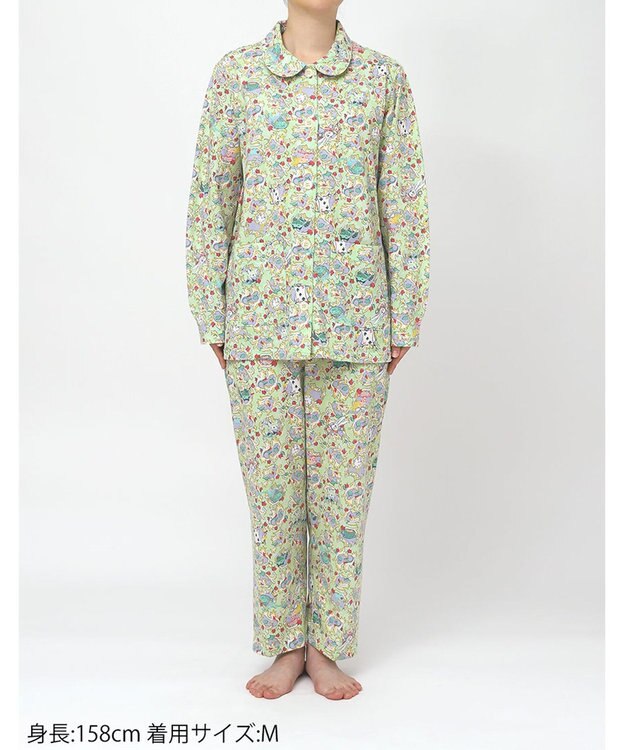 tsumori chisato SLEEP ツモリチサト パジャマ 綿100%(本体) 天竺素材 長袖 9分丈 レディース UDX592 /ワコール メロン