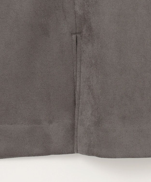 ANY L 【洗濯機可能/ストレッチ】スエードライクジャンスカ チャコール