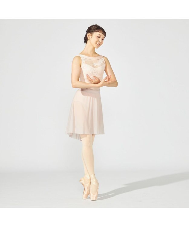 Chacott ノースリーブレオタード ベビーピンク