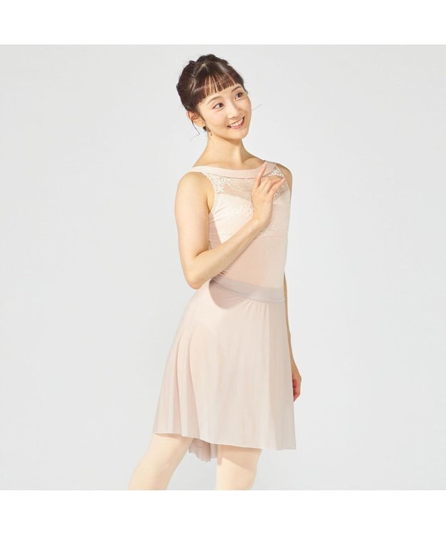 Chacott ノースリーブレオタード ベビーピンク