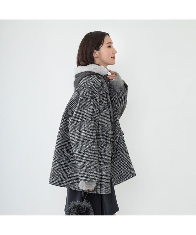 林八百吉商店 un chapeau アンゴラバラクラバ オフブラック