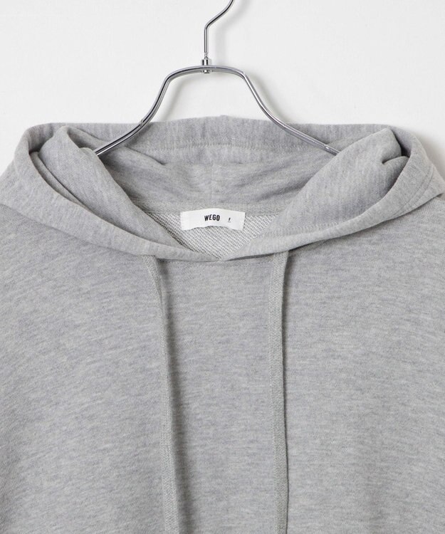 WEGO 【SCHOOLITEM】ルーズフィットプルパーカー 杢グレー