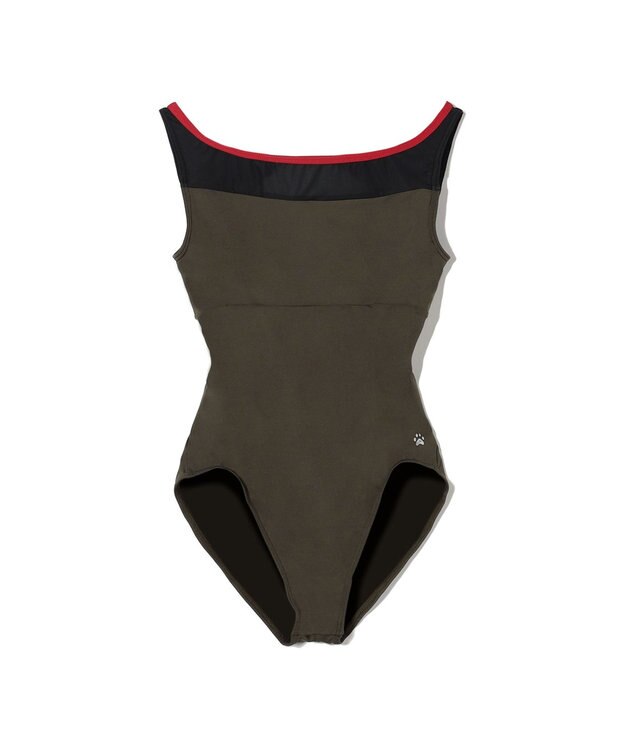 Chacott 【MADOKA SUGAI】ノースリーブレオタード カーキ