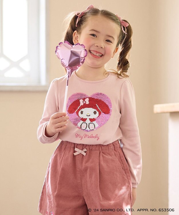 any FAM×サンリオキャラクターズ】ミラクルスパンコール長袖Tシャツ