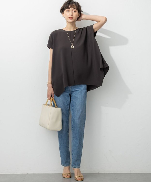 23区 S 【洗える】23区DENIM ボーイズテーパード パンツ スカイブルー系