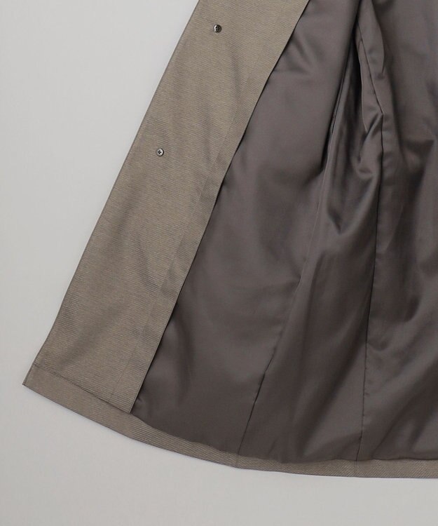 GOTAIRIKU 25年新作/3シーズン対応【防水/軽量/シワになりにくい】メランジカルゼ ステンカラーコート_無地 ベージュ系