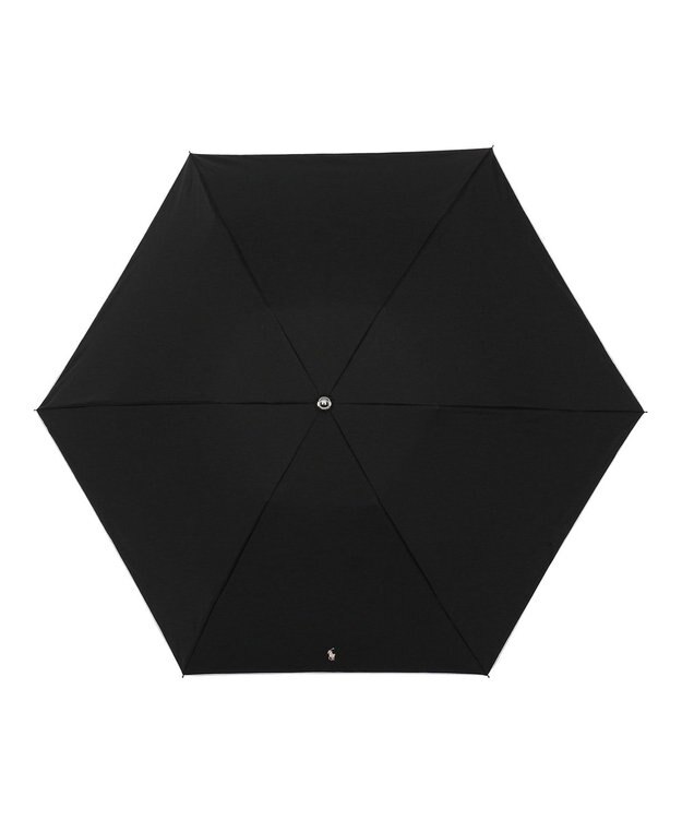 MOONBAT POLO RALPH LAUREN 晴雨兼用日傘 折りたたみ傘 ワンポイントPP／一級遮光 遮熱 UV ブラック