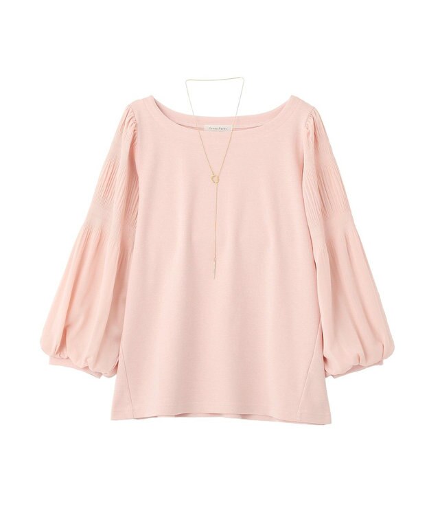 Green Parks ＳＥＴ２点　ネックレス＋マジョリカプルオーバー Pink