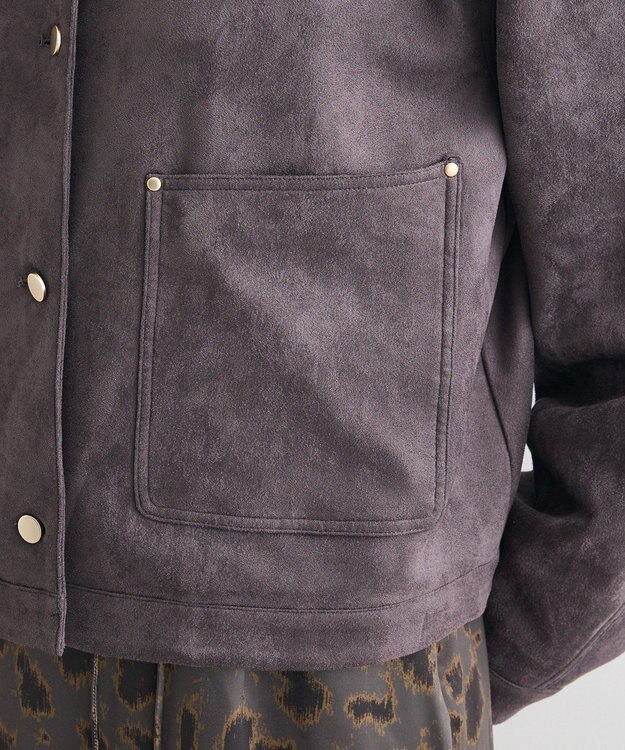 CRAFT STANDARD BOUTIQUE フェイクスエードブルゾン Charcoal Gray