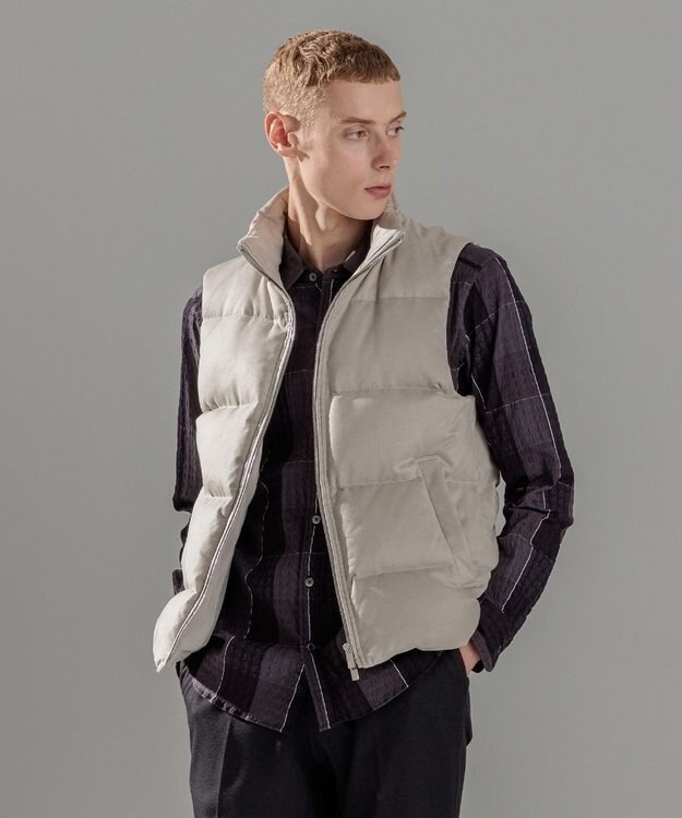 JOSEPH HOMME コマスエード　ダウンベスト アイボリー系