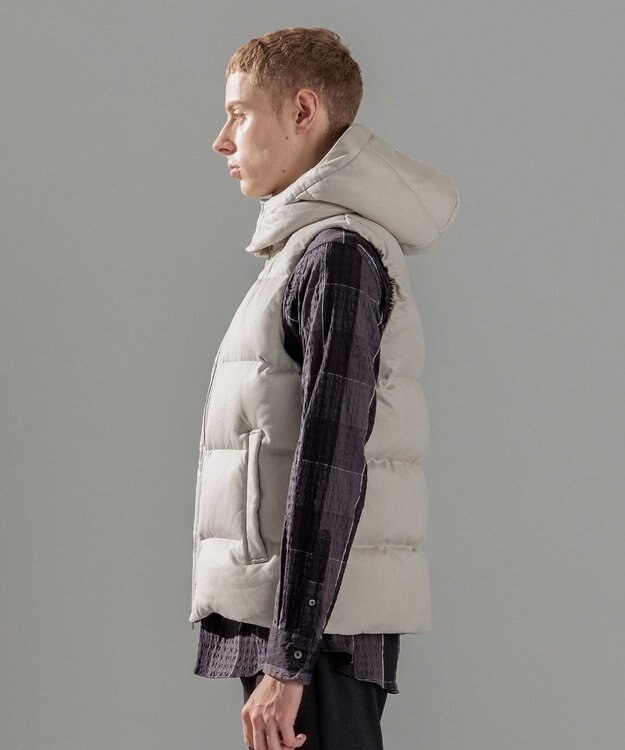 JOSEPH HOMME コマスエード　ダウンベスト アイボリー系