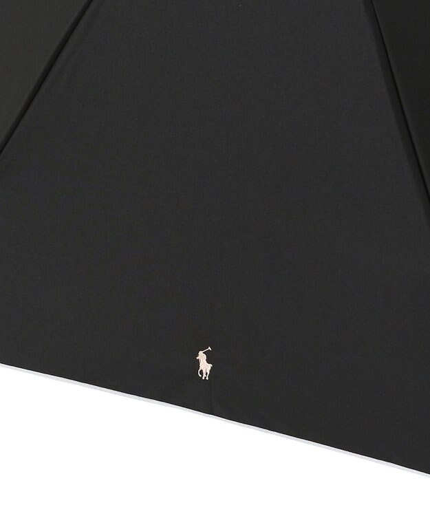 MOONBAT POLO RALPH LAUREN 晴雨兼用日傘 折りたたみ傘 ワンポイントPP／一級遮光 遮熱 UV ブラック