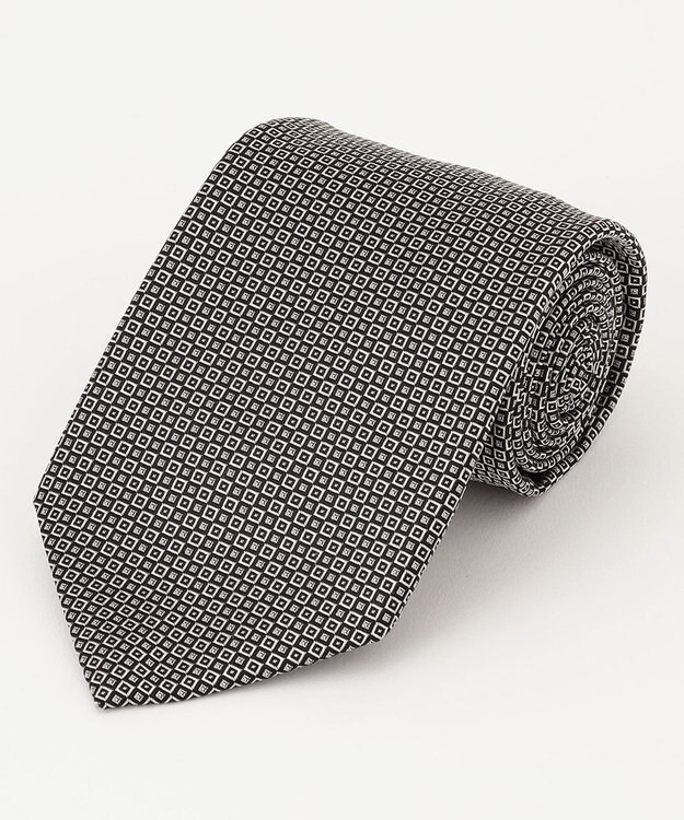 J.PRESS MEN 【J.PRESS BLACK&WHITE COLLECTION】小紋柄 フォーマルネクタイ アイボリー系3