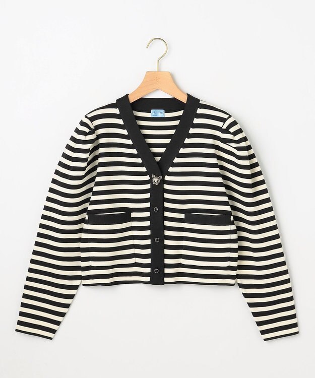 組曲 S 【組曲×setsuko sagittaire】kinakoスポンディッシュ ニットジャケット ブラック系1