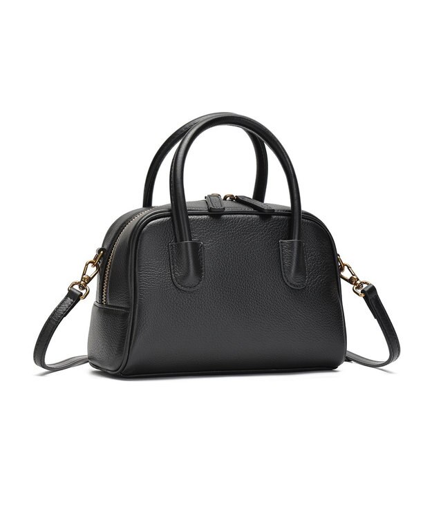 style code [Lyrss/リルス]牛革　ボストンバッグ ブラック