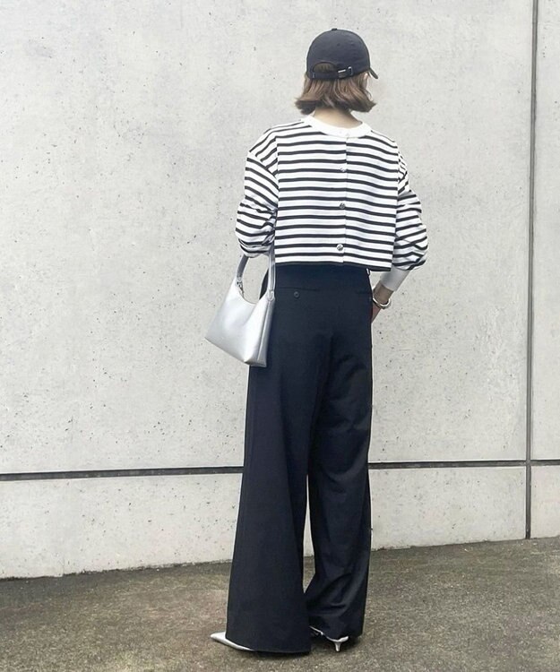 Green Parks ２ＷＡＹ　ショート丈カーディガン Border