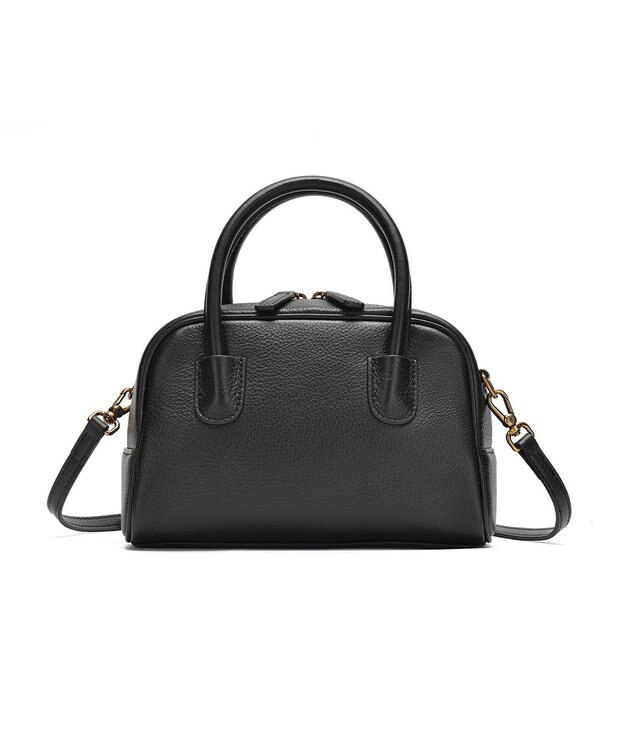 style code [Lyrss/リルス]牛革　ボストンバッグ ブラック