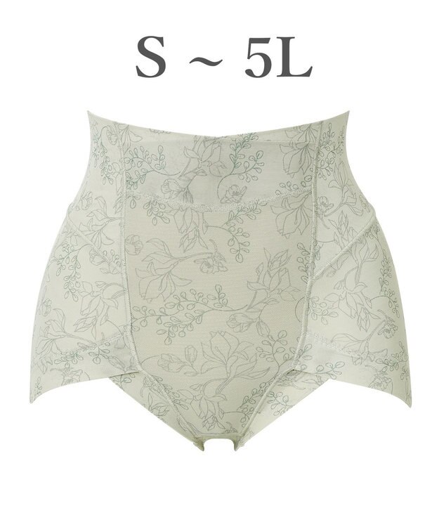 BRADELIS New York 【Yukine inc. 】ゆきねえモアソフト快適ショーツ25 接触冷感 補整 補正下着 深め ハイウエスト リリーパールグリーン