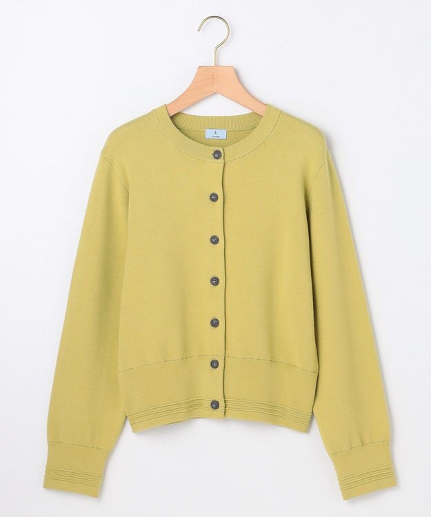 組曲 S 【加藤ローサさん着用】スムースストレッチジャケット カーディガン モスグリーン系