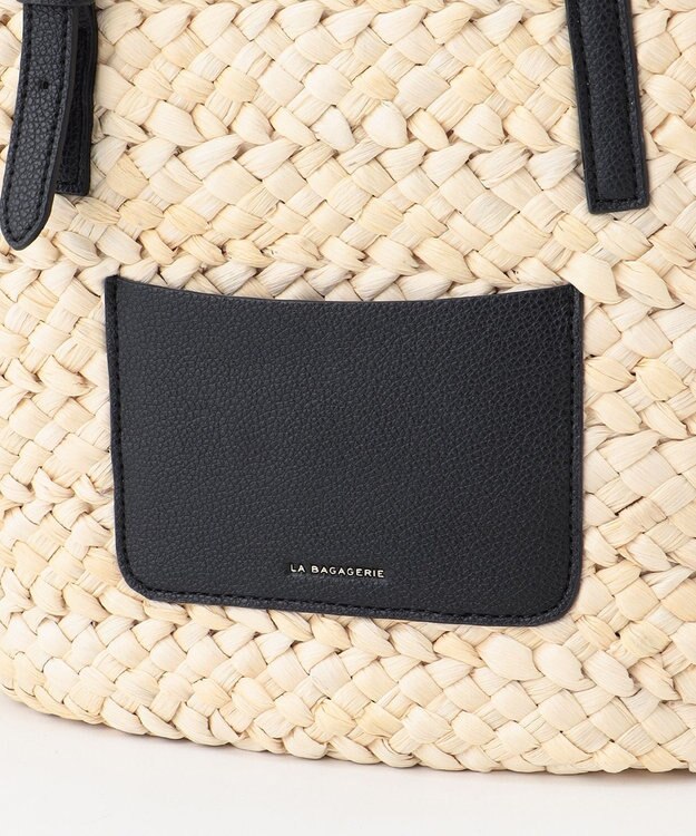 LA BAGAGERIE 【メイズ】ワイドバスケット ブラック