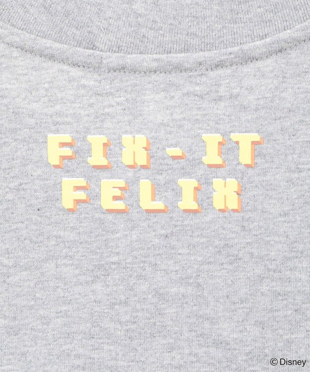 Green Parks シュガーラッシュ　／　クロスステッチ刺繡半袖ＴＥＥ Gray Mixture