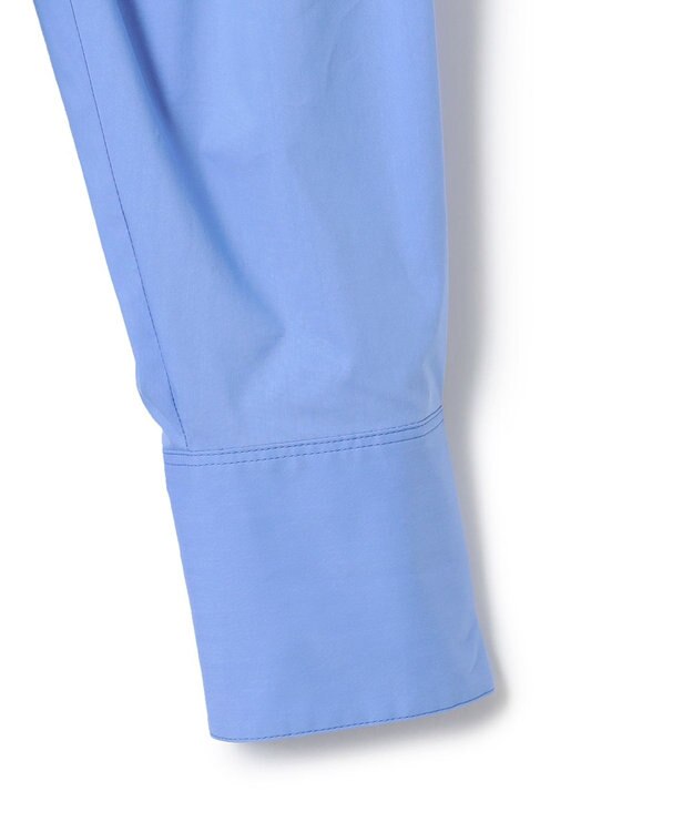 23区 【洗える】コンパクトライトクロス ピンタック ワンピース ブルー系