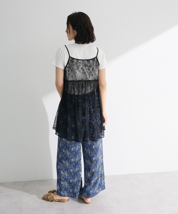 Green Parks 柄イージーパンツⅠ（ワイド） Blue