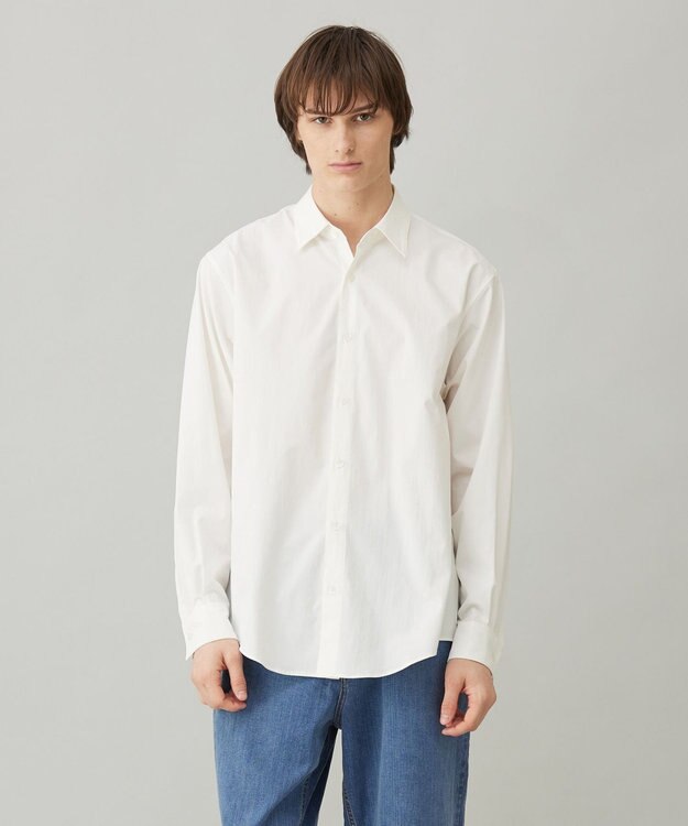 UNFILO MENS 【メンズノンノWEB掲載】コンフォートシャツ レギュラーカラー オフ