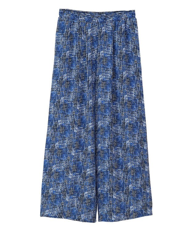 Green Parks 柄イージーパンツⅠ（ワイド） Blue