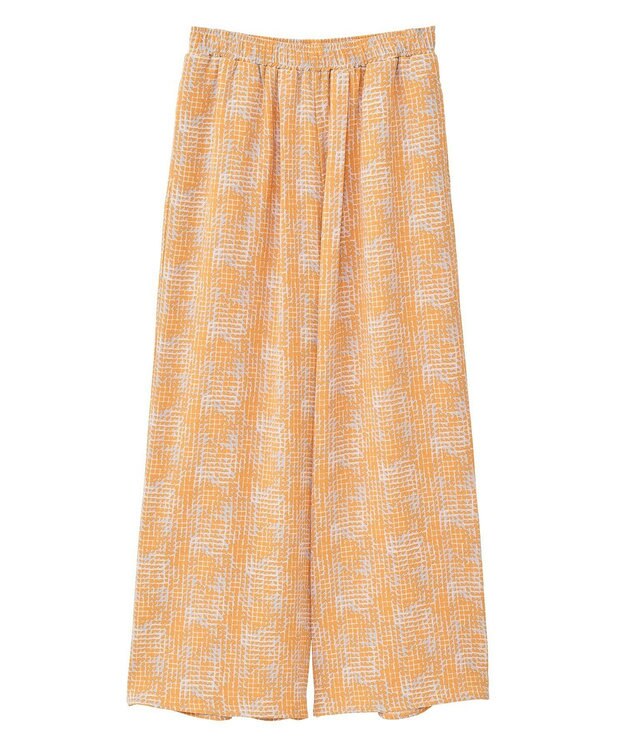 Green Parks 柄イージーパンツⅠ（ワイド） Orange