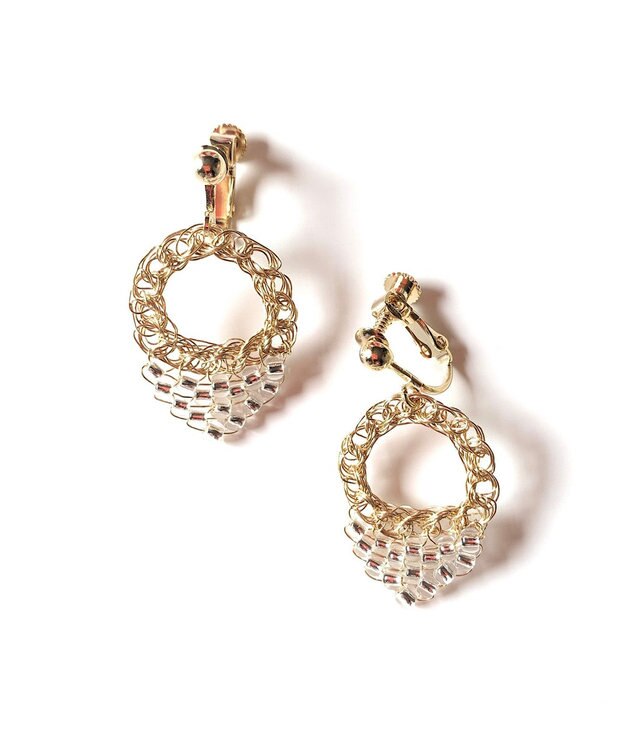 CASUMINO morning dew イヤリング gold