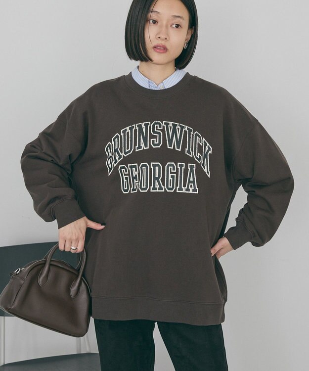 AMERICAN HOLIC 【WEB限定】BRUNSWICK GEORGIA BIGスウェット Brown