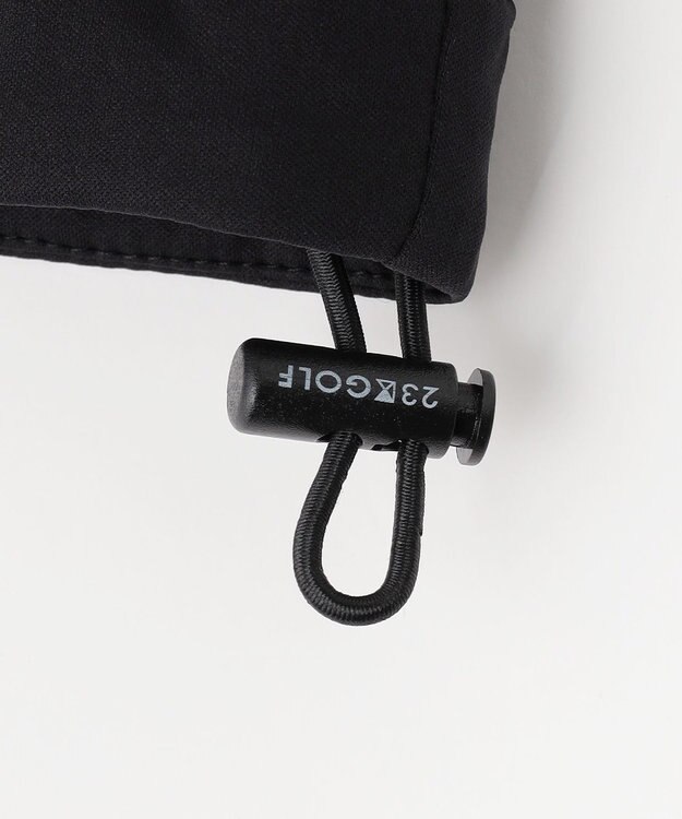 23区GOLF 【MEN】防風ストレッチ エアリージャージオーバーシャツ ブラック系