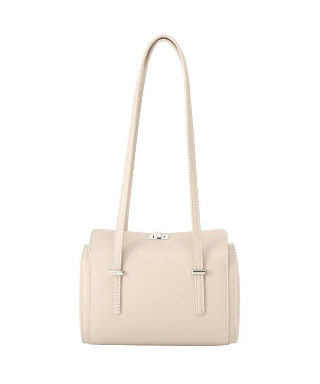 YECCA VECCA フェイクレザーミニボストンバッグ Silver