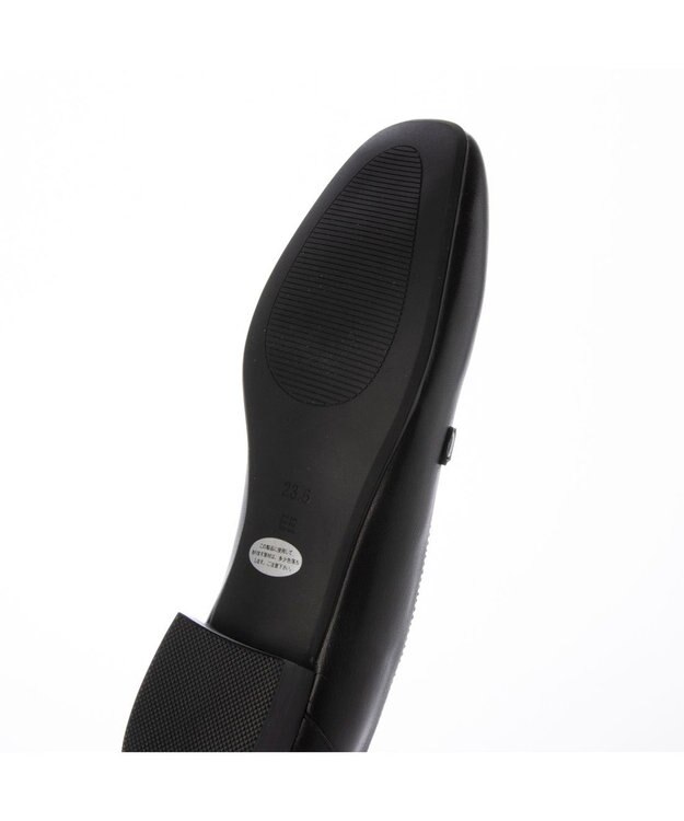 ing <ing>スクエアトゥビットローファー ブラック