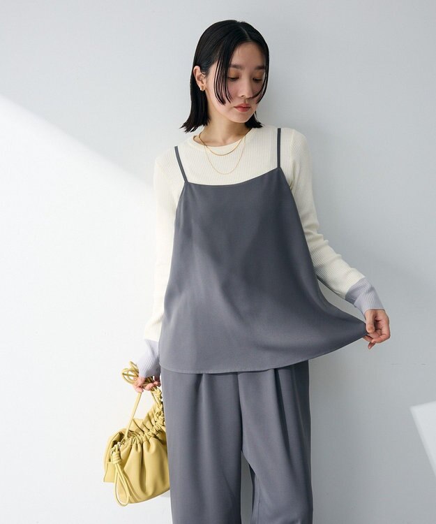 Green Parks レイヤー風　サロペット Gray