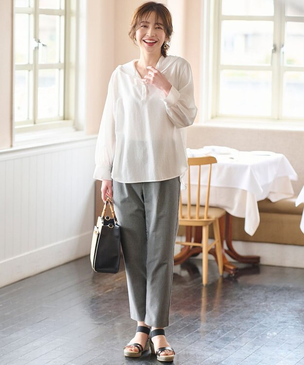 ANY SIS 【洗える】フーディ シャツ オフホワイト