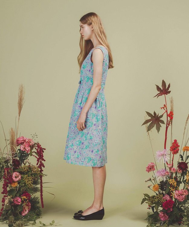 TOCCA 【洗える・消臭】SCARLET MALLOW ドレス グレー系7