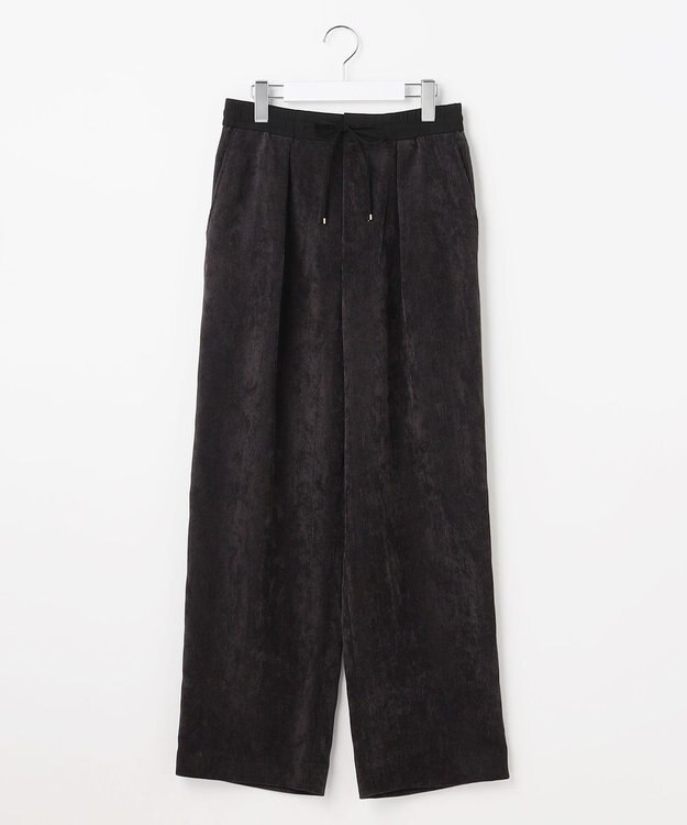自由区 S 【カタログ掲載】ソフトコーデュロイワイド パンツⅡ ブラック