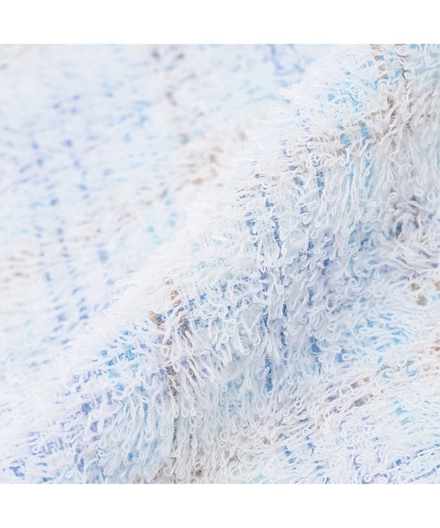 Chacott チェック柄ハンドタオル ベビーブルー