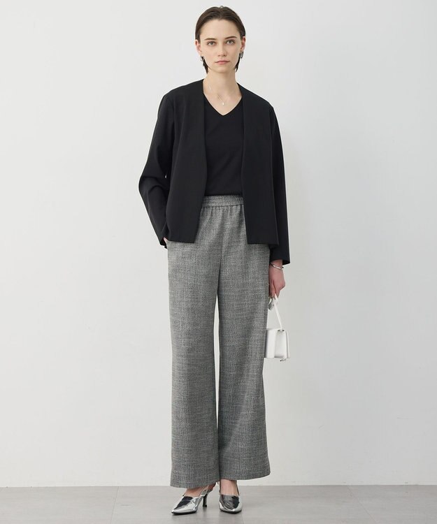 ICB L スーペリアジャージー Vネック半袖プルオーバー ブラック