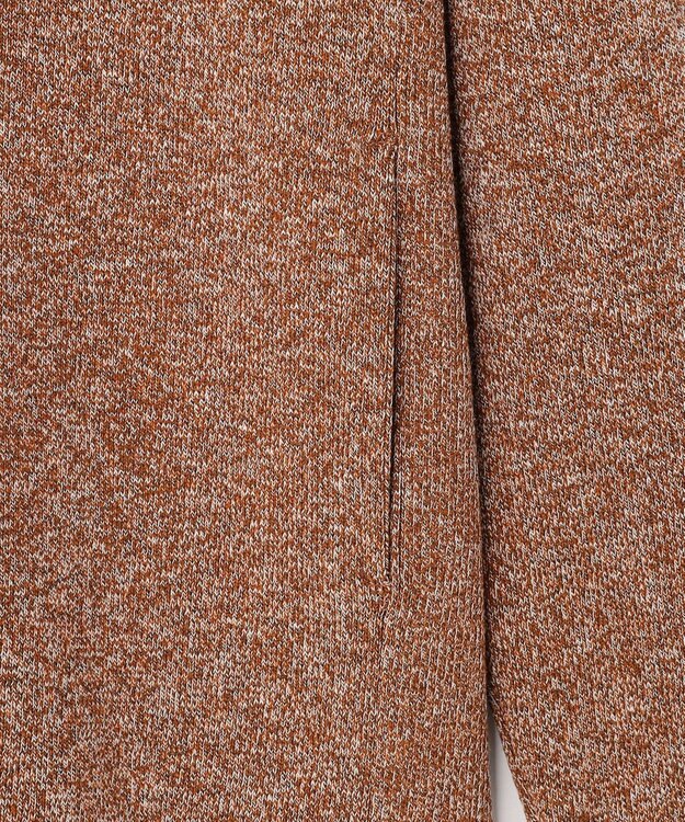 JOSEPH ABBOUD 【イタリア糸使用・伸縮性】マルチカラームリネ ニットブルゾン オレンジ系