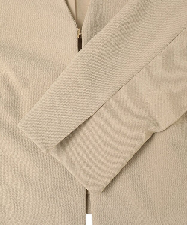 Green Parks Ｏ．洗えてストレッチ　ノーカラージャケット Light Beige