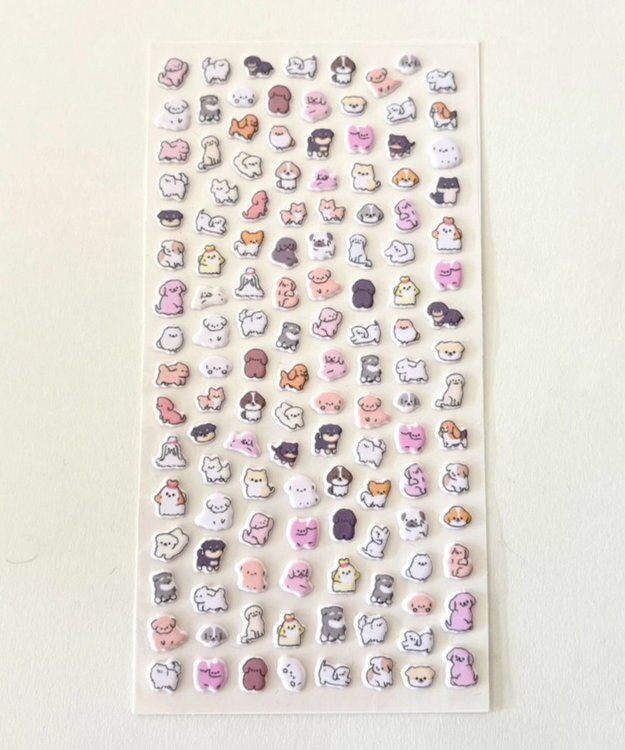 WEGO ちびぷっくりあにまるステッカー 柄2