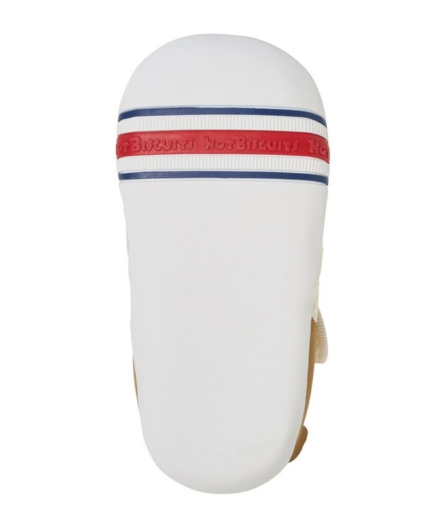 MIKI HOUSE HOT BISCUITS 【11.5-13.5cm】かかと顔 メッシュ ファーストベビーシューズ アイボリー