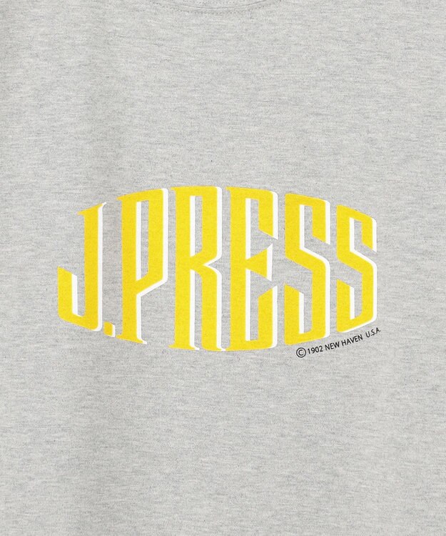 J.PRESS MEN 【J.PRESS ORIGINALS】【UNISEX】Cotton Jersey J.PRESS Logo T-Shirt ライトグレー系