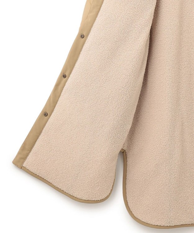 J.PRESS YORK STREET 【WOMEN】ロングキルトリバーシブルコート ベージュ系