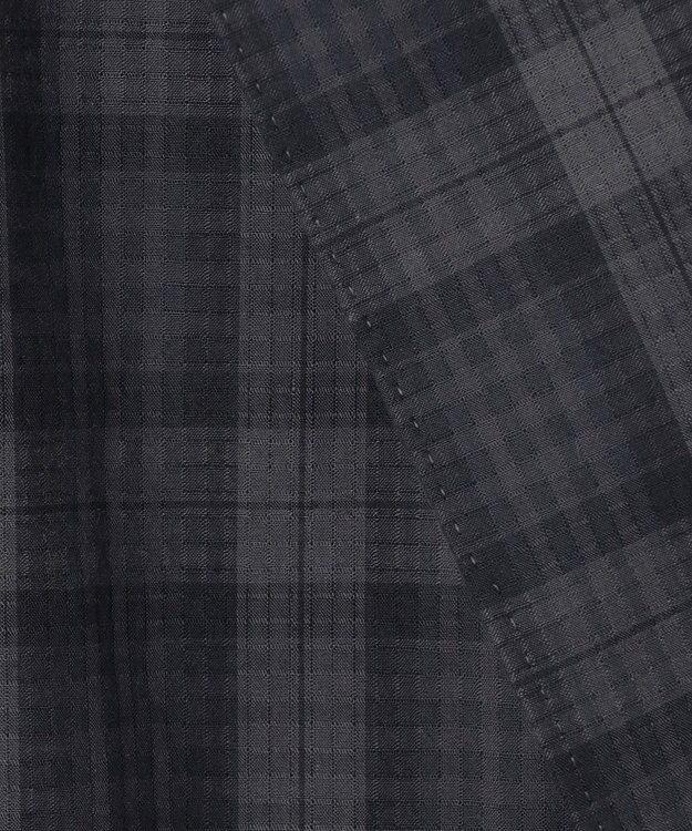 GOTAIRIKU 清涼サッカー素材【通気性/軽量】空羽サッカー マドラスチェック シャツジャケット グレー系4