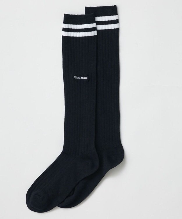 BEAMS SCHOOL 38cm丈スクールソックス ネイビー