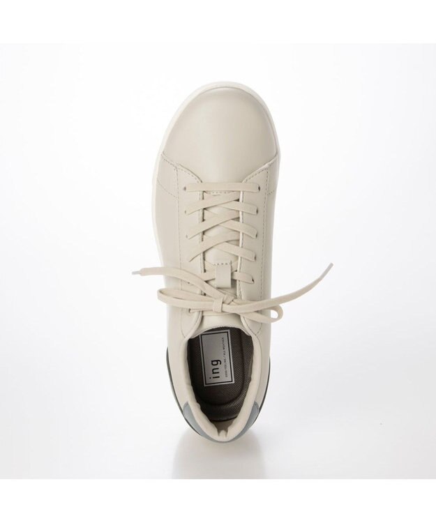 ing <ing>レースアップスニーカー グレーコンビ